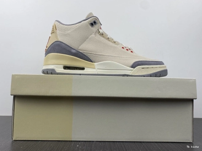 Cheap TBK Retro 3 Air Jordan DH7139-100 Muslin 0806